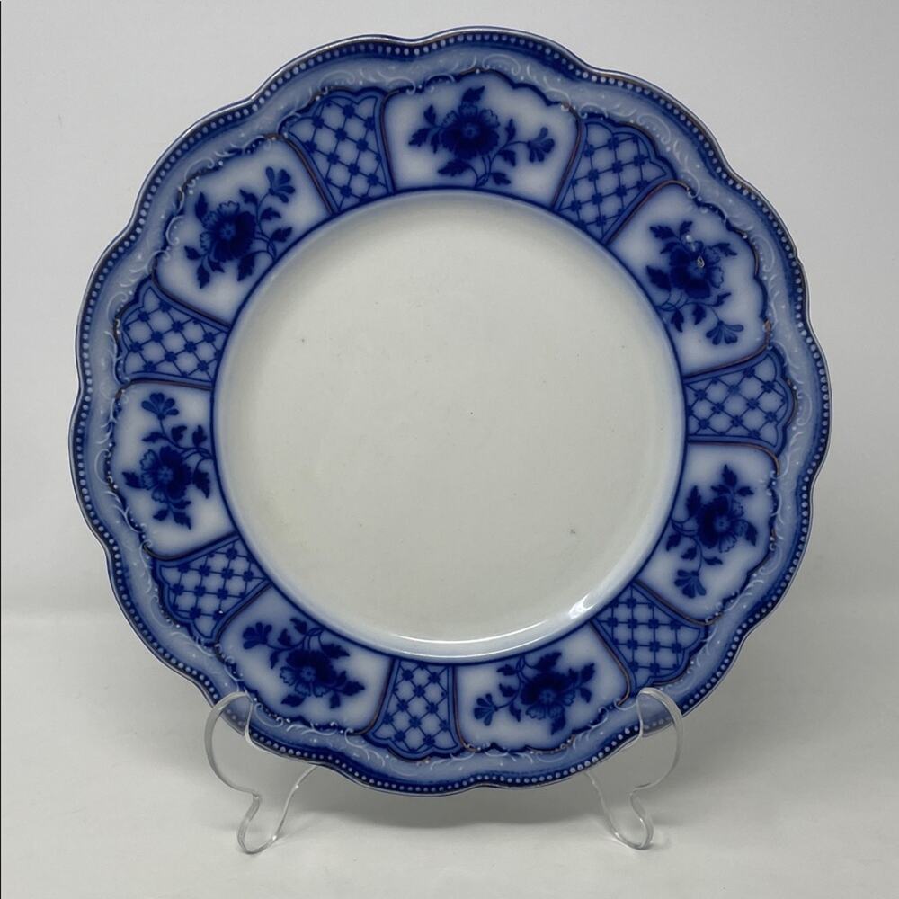 Antique Grindley Melbourne Flow Blue Luncheon Plate